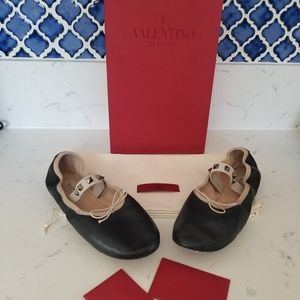 Valentino Rock Stud ballerina flats